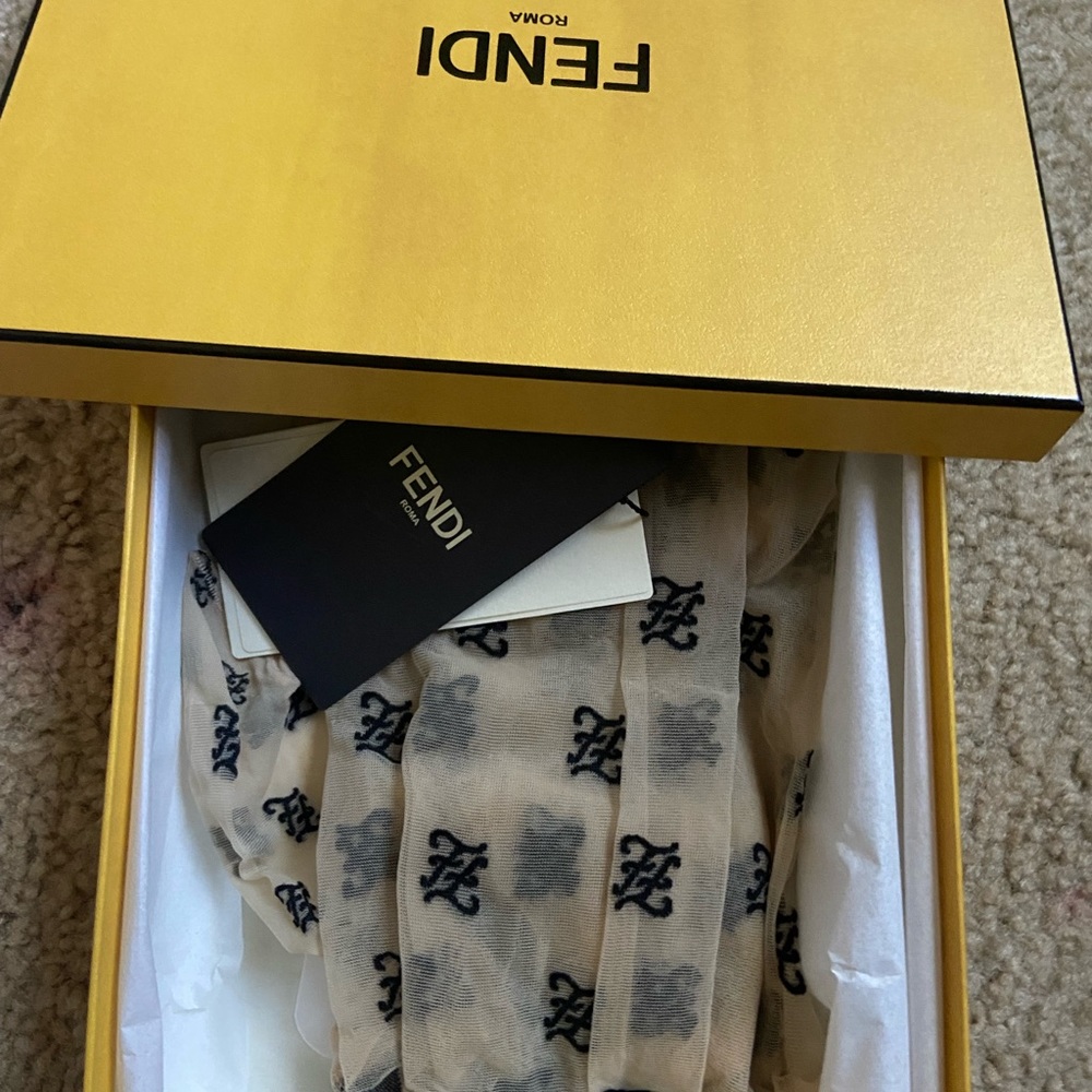 Embroidered  FF tights